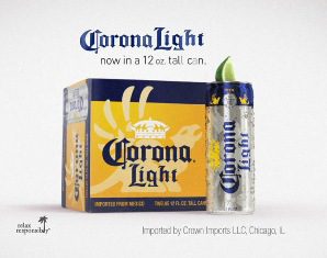 Corona Light Serves Up the Beach in a Can coronacan.jpg