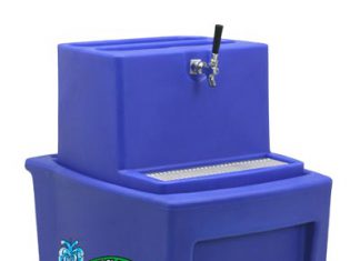 Molded-in Logos on Kegs Boost Beverage Branding kegcooler.jpg