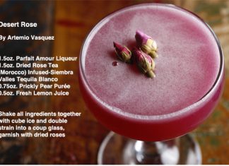The Valentine’s Day Glass Liquor DesertRose