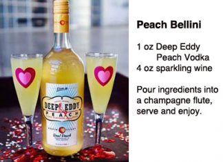 The Valentine’s Day Glass Liquor PeachBelliniINSIDE