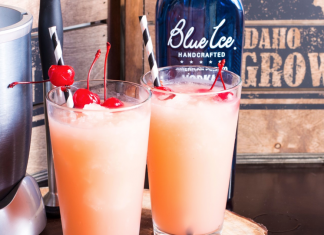 Spiked Cherry Lemonade Slushy for Memorial Day