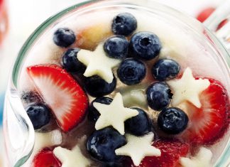 Patriotic Vodka Lemonade Spritzer Patriotic Spritzer Cocktail Recipe