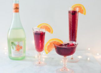 Tropical Moscato Cranberry Orange Spritz