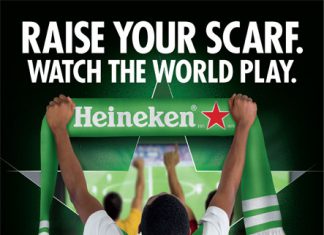 Heineken Encourages Beer Drinkers to Raise A Scarf This Summer For International Soccer