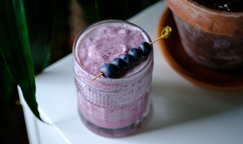 Novo Fogo Brazilian Blueberry Batida Cocktail Recipe