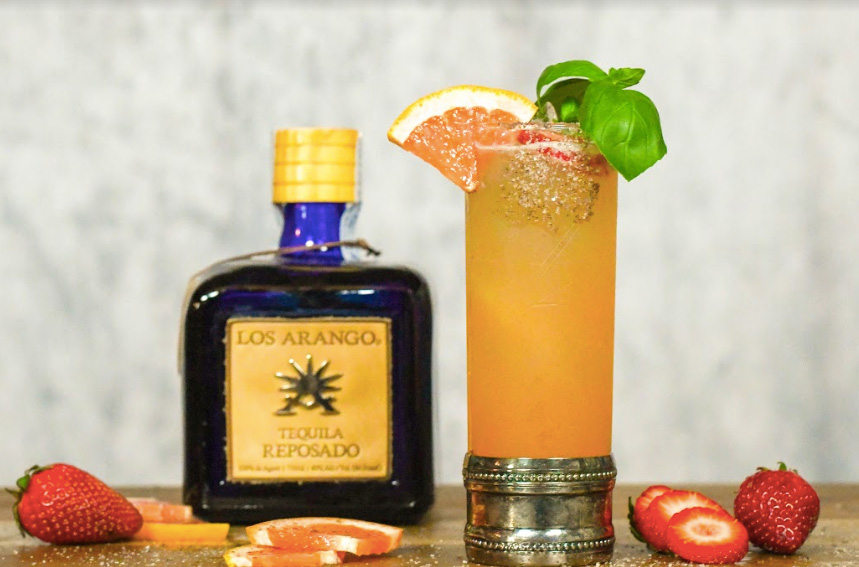 Strawberry Basil Paloma Cocktail Recipe 