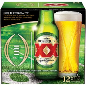 Dos Equis College Football Playoff Sponsor Packaging