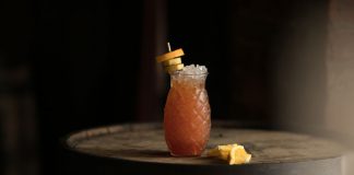 Russell's Reserve Banana Boulevardier Slushie