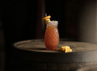 Banana Boulevardier Slushie Russell's Reserve Banana Boulevardier Slushie