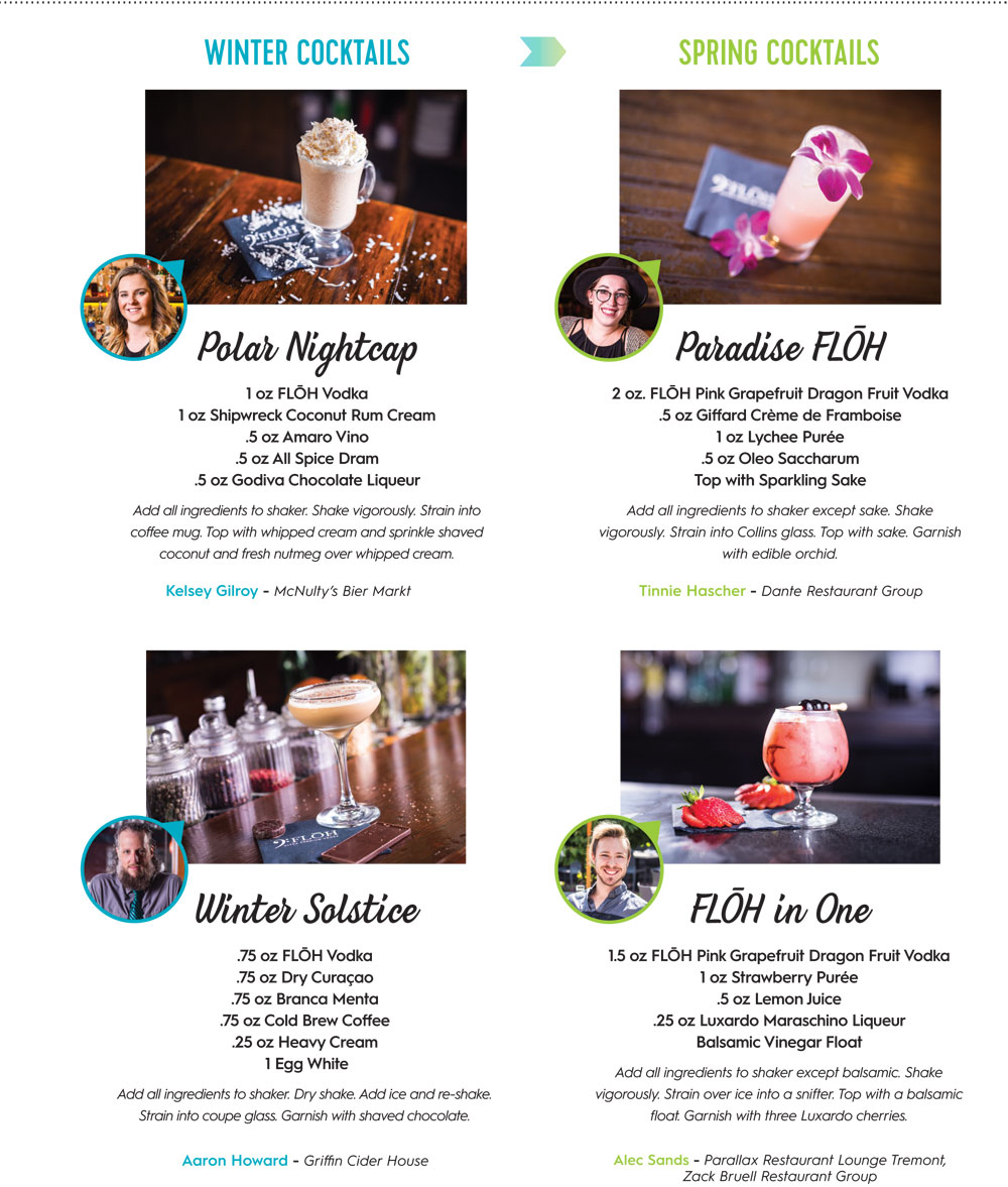 Floh Vodka Seasonal Cocktail Recipes