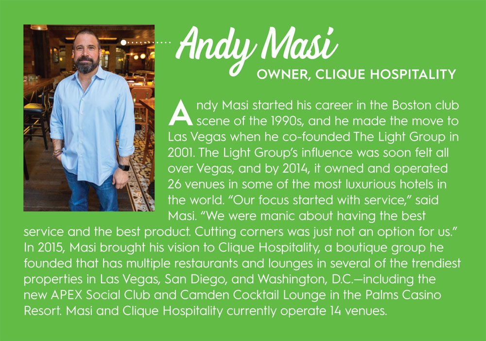 andy masi owner of Clique Hospitality 
