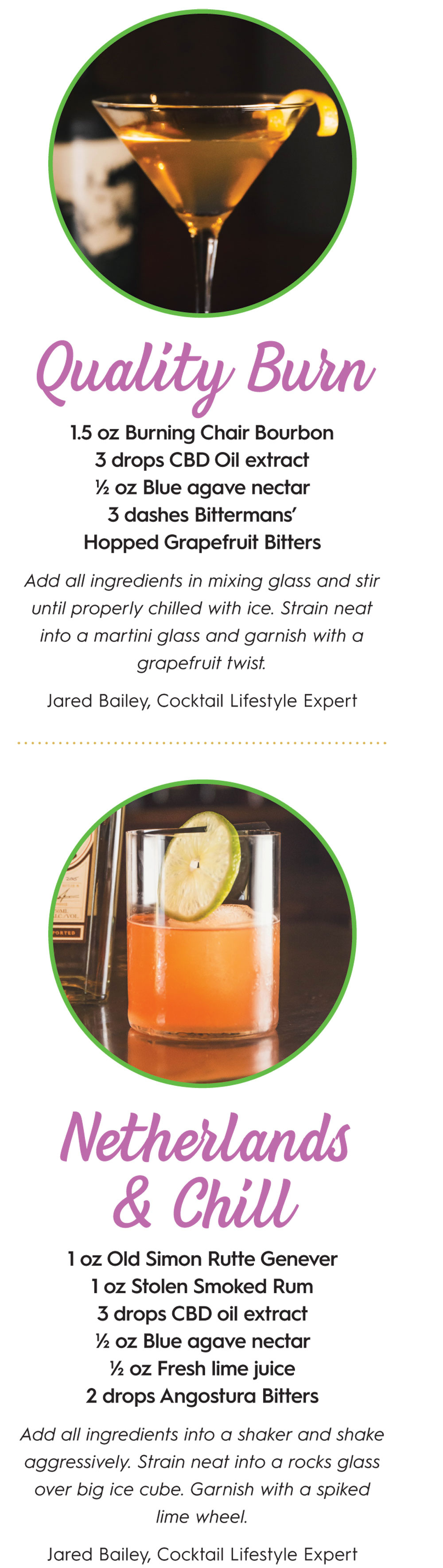 Cocktail Recipes With CBD Oil  