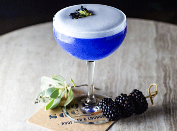 Bombay Sapphire Blackberry "Tea-Pea" Cocktail Recipe 