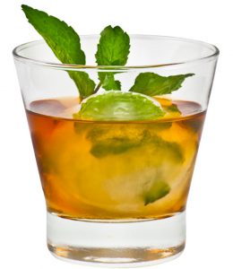 Monin's Basil Lime Negroni cocktail recipe