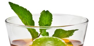 Monin's Basil Lime Negroni cocktail recipe