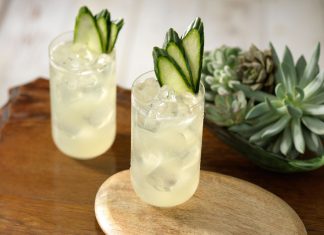 Patrón Cucumber-Coconut Margarita Patron's Cucumber Coconut margarita