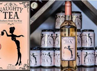 New 100% Natural Alcoholic Sweet Tea Containing Zero Grapes Naughty Tea wine