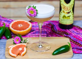 Corralejo Tequila Spicy Grapefruit Sour Cocktail Recipe
