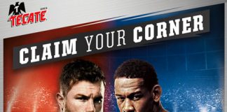 Tecate official beer of boxing