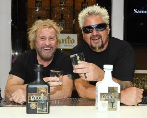 Sammy Hagar and Guy Fieri Santo Fino Blanco Tequila Los Santo Partnership