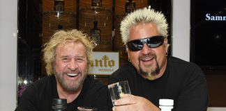 Sammy Hagar and Guy Fieri Santo Fino Blanco Tequila Los Santo Partnership