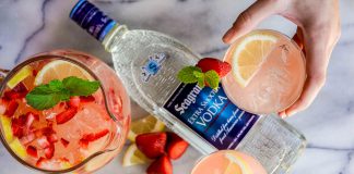 Seagram's Strawberry Mint Pink Lemonade Punch Recipe