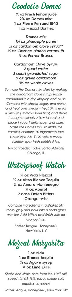 mezcal recipes