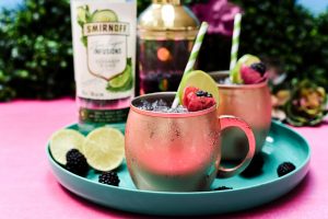 Smirnoff Blackberry Cucumber Moscow Mule cocktail recipe