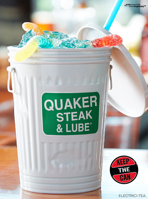 Quaker Steak & Lube Trash Can Drinks