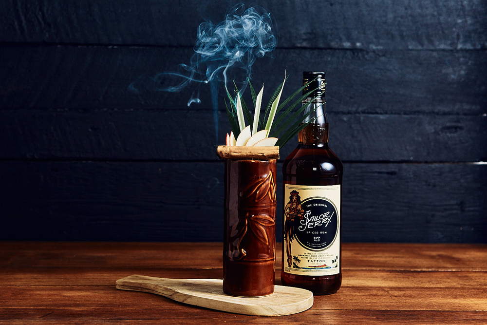 Sailor Jerry Ginger’s Apple Cooler Tiki cocktail recipe