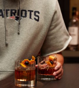 New England Patriots Vanilla Old Fashioned cocktail recipe