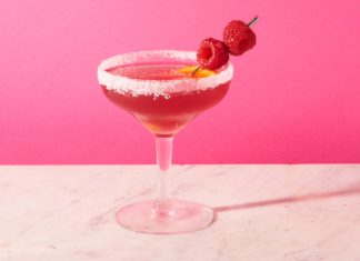 Raspberry Orange Cosmo Taffer's Mixologist Raspberry Orange Cosmo cocktail recipe