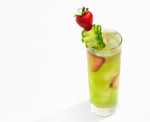 cucumber strawberry tonic cocktail recipe