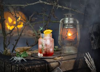 Repellent To Vampires The Bitter Truth Repellent to Vampires halloween cocktail recipe