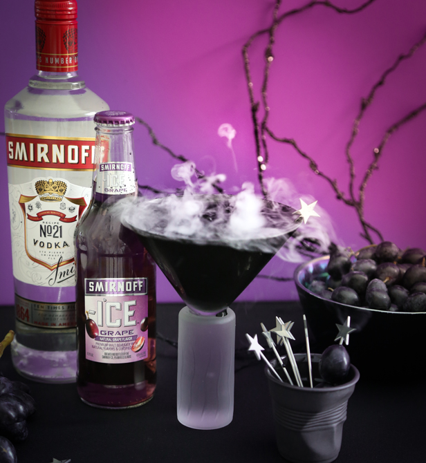 Smirnoff Ghoulish Grape Delight cocktail recipe