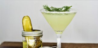 dill pickle martini cocktail recipe