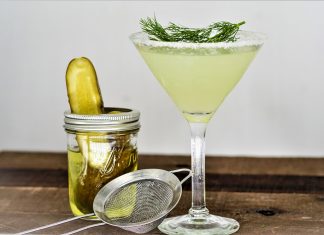 Dill Pickle Martini dill pickle martini cocktail recipe