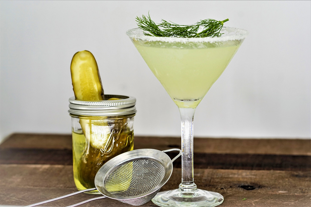 dill pickle martini cocktail recipe