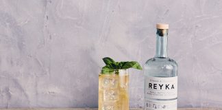 Reyka Vodka basil spiced collins cocktail recipe