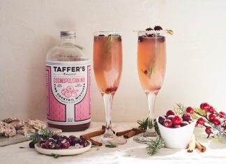 Christmas Cosmobellini Taffer's Mixologist Christmas Cosmobellini cocktail recipe