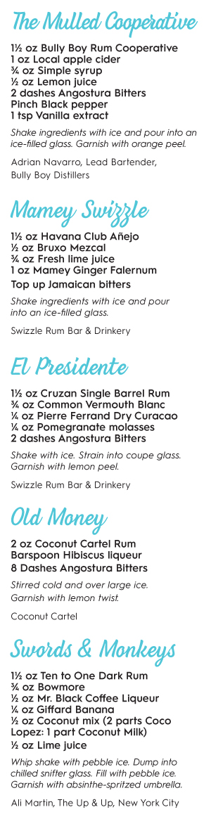 rum cocktail recipes