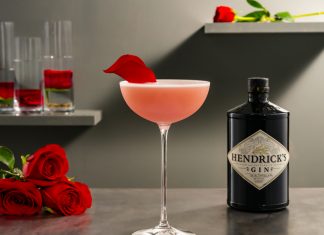 Riviera Rose Hendrick's Gin Riviera Rose cocktail recipe