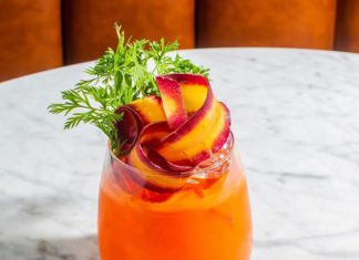 Carrot Aperol Spritz The Fat Radish Carrot Aperol Spritz cocktail recipe