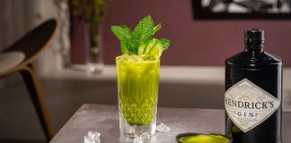 Hendricks Gin Matcha Mojito cocktail recipe