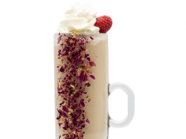 Monin's Raspberry Rose Latte cocktail recipe