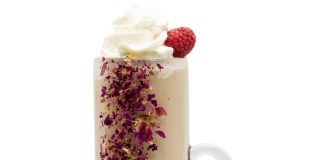 Monin's Raspberry Rose Latte cocktail recipe