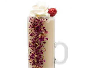 Monin's Raspberry Rose Latte cocktail recipe