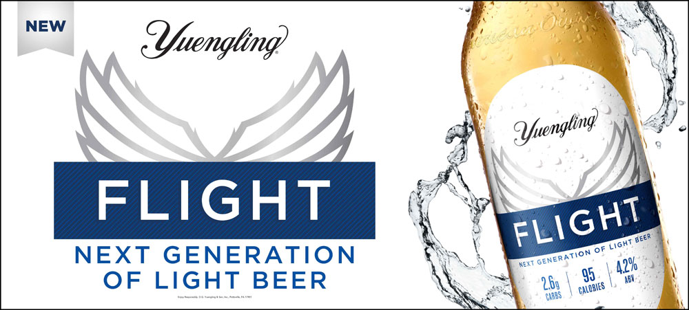 FLIGHT By Yuengling light beer