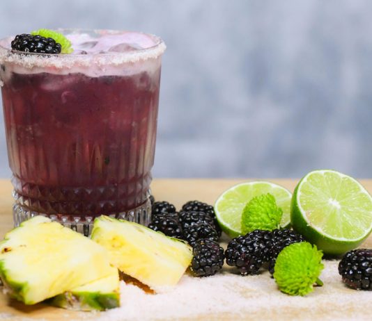Corralejo Tequila Pineapple & Blackberry Margarita cocktail recipe