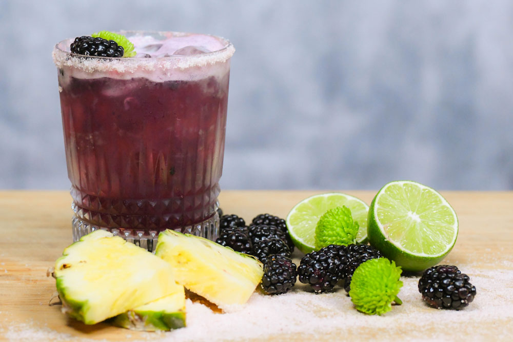 Corralejo Tequila Pineapple & Blackberry Margarita cocktail recipe